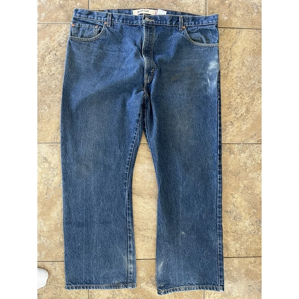 Levi 517 Bootcut Mens Blue Denim Jeans Size 44 X 30 Measure 43 X 30